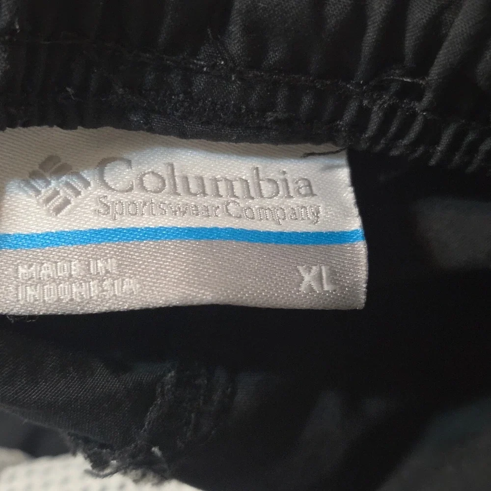 Columbia PFG Shorts Mens L Black Navy Blue LOT OF 2 Fishing Performance Gear